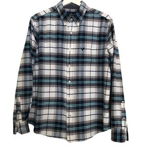AMERICAN EAGLE OUTFITTERS Men’s Flannel Long Sleeved Button Down Plaid Shirt L